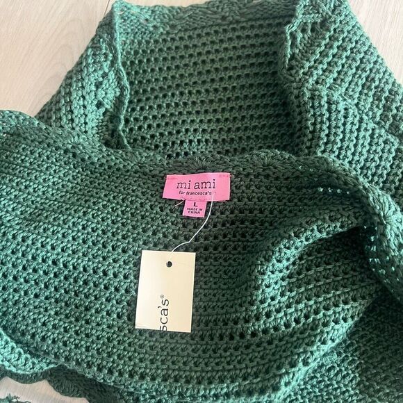 Francescas women Crochet Halter top size L - Picture 5 of 6